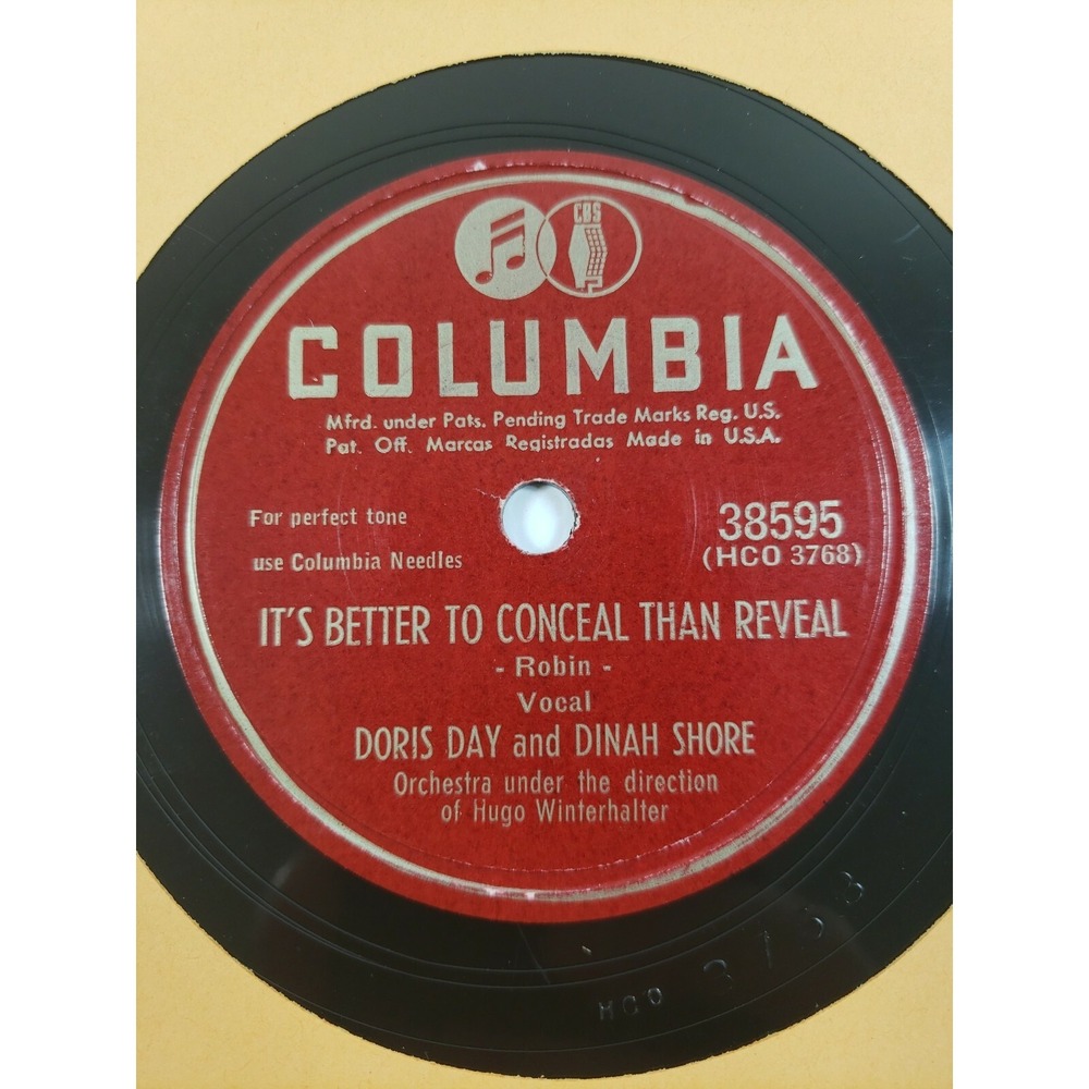 Doris Day + Dinah Shore  Its Better 2 Conceal than Reveal / Canadian Caper V+/V+